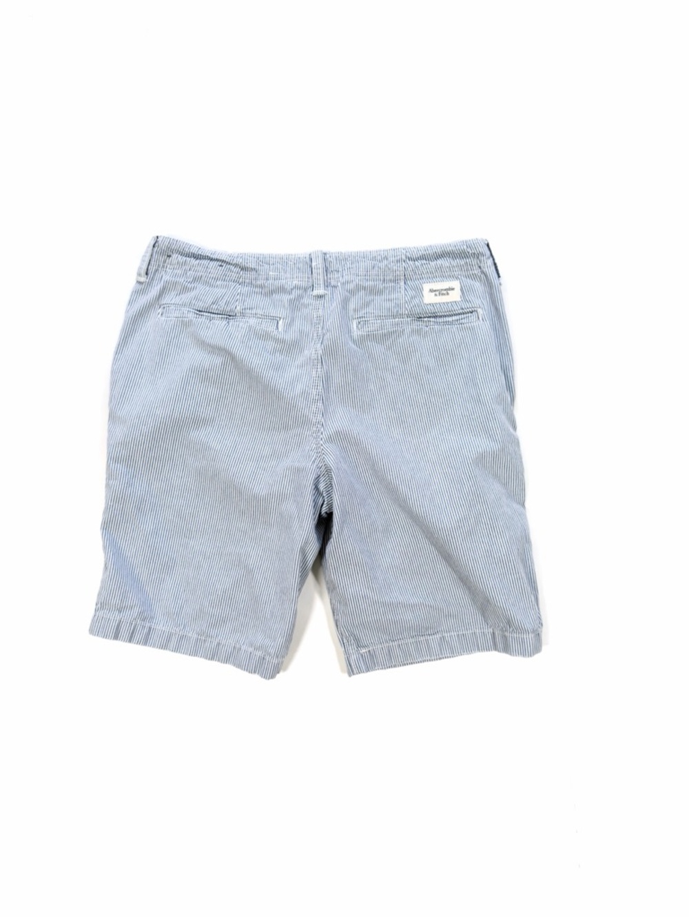 Abercrombie & Fitch Men's Summer Shorts 33 (tag 34) Button Fly Pinstripe Cotton
